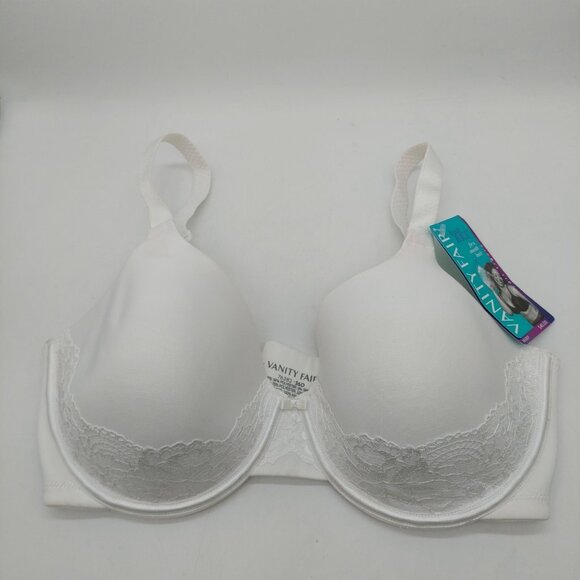 Vanity Fair Women Full Figure Beauty Back Smoothing Bra 36D White NWT - Picture 1 of 7